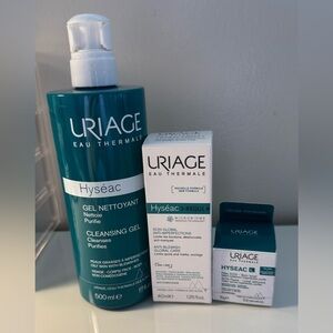 Uriage Hyséac Cleansing Gel and Skincare Set - Teal and White